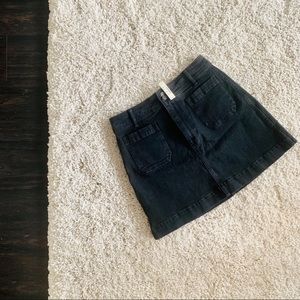 Madewell Stretch Denim A-Line Mini Skirt.